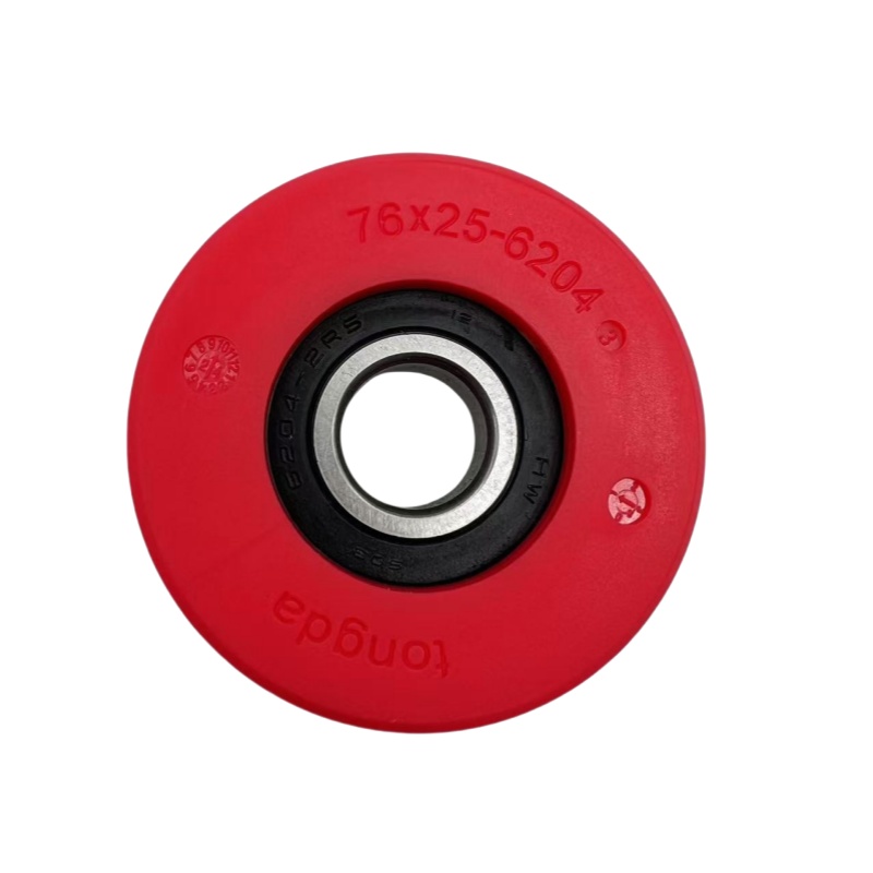 SOK Escalator Step Roller 76*25-6204 PUR Red Color Roller