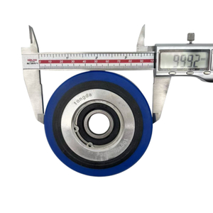 SOK Escalator Step Roller 100*25-6204 Step Wheel Original Blue Color Roller Three-layer Aluminum-core Roller for Escalator Spare Parts 