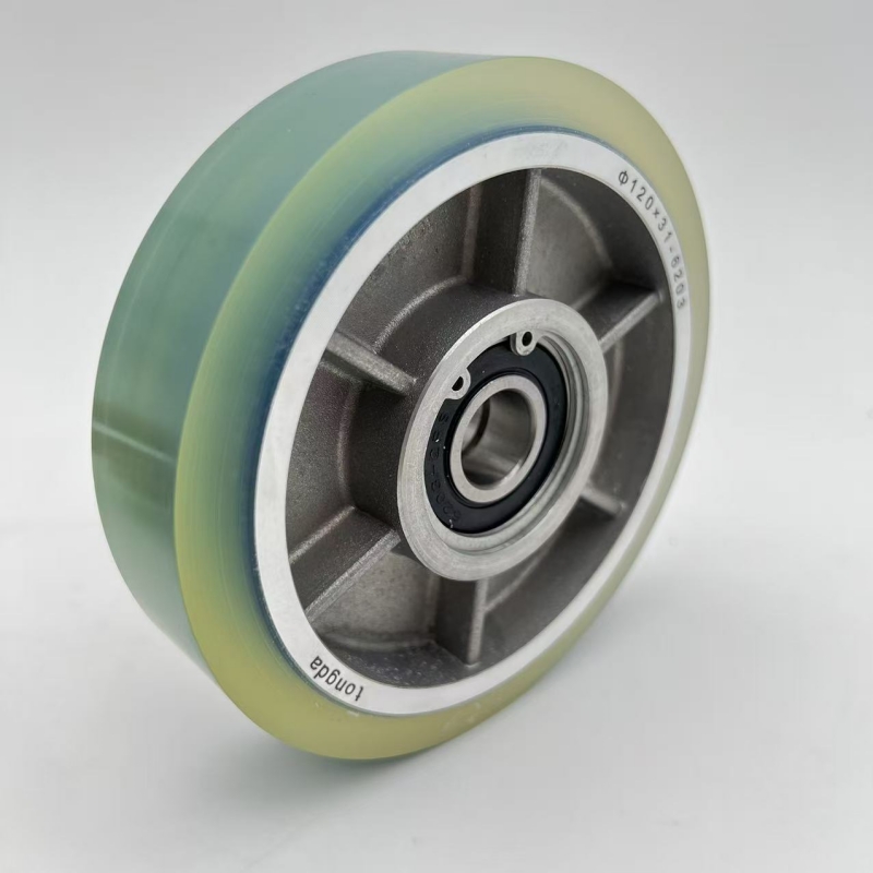 SOK Escalator Step Roller 120*31-6203 Aluminum-core Roller with Double Bearings for Escalator Spare Parts ot**
