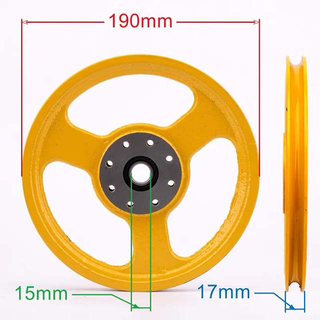 Elevator Tensioner 190*15*6202 Overspeed Governor Tensioner 6mm Wire Rope 6202 Bearing