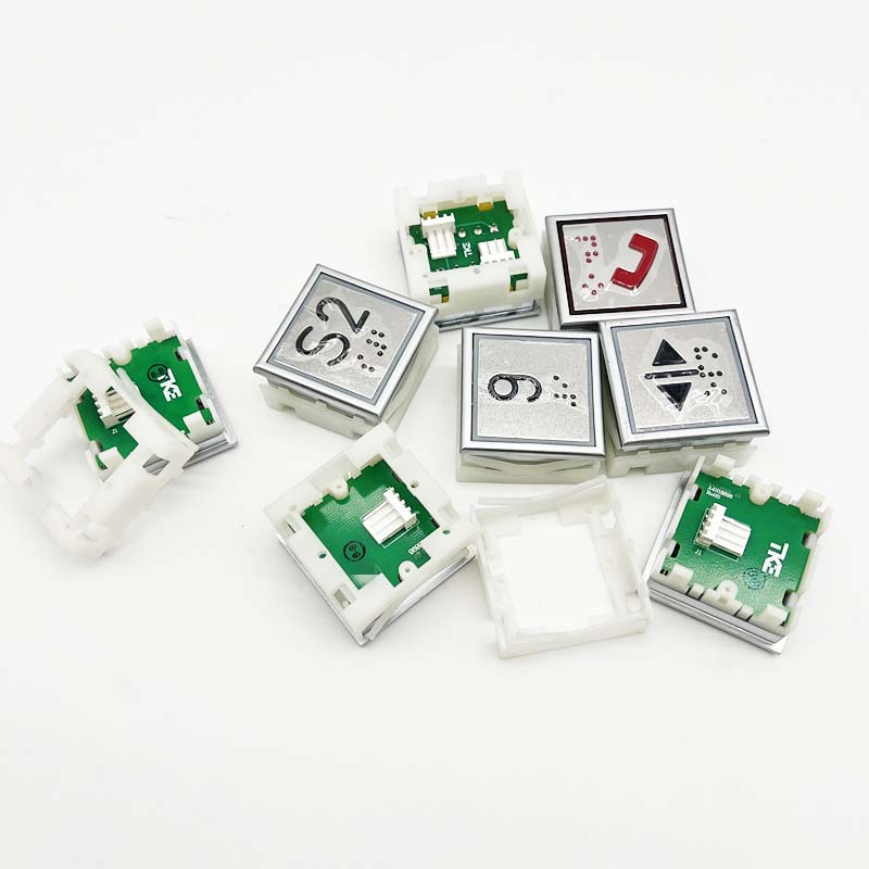 Elevator Button Lift Spare Parts Square button A4N18898 blue light red light for Th*** factory price