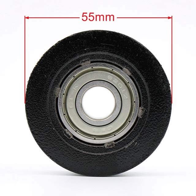 China factory directly Elevator hanging roller with size diameter 55mm thickness 16mm bearing 6201 (4)