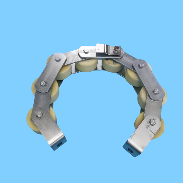 SOK Escalator Handrail Handrail Press Belt Chain with 8 Rollers Pitch Is 82.50mm Roller Size 75*43mm