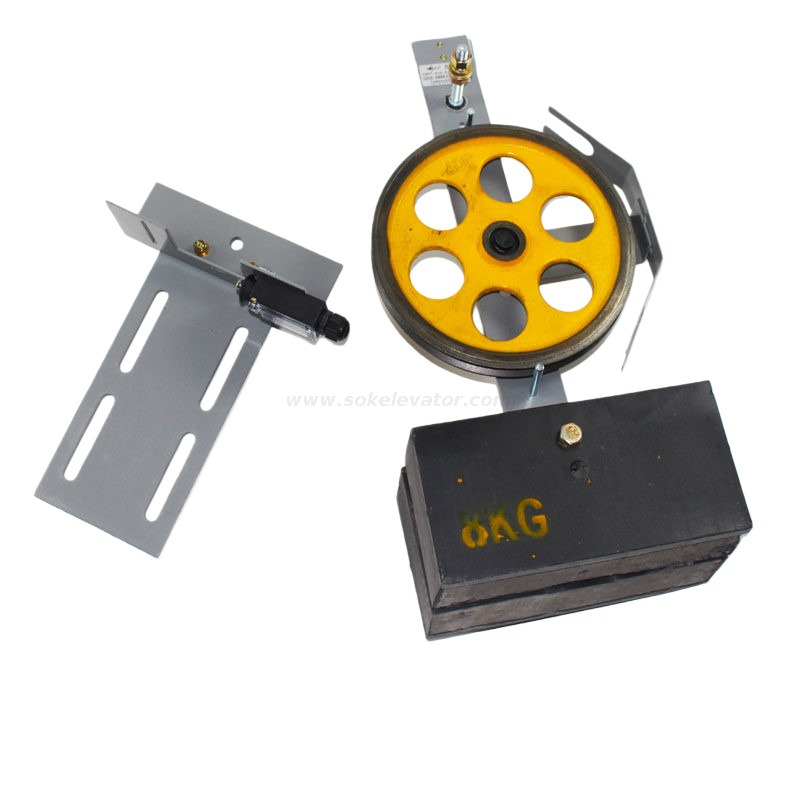 Elevator OX-200 Bottom Pit Tensioning Device Tensioning Wheel Swing Rod Speed Limiter Elevator Spare Part