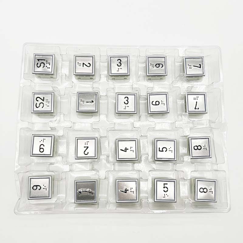 Elevator Button Lift Spare Parts Square button A4N18898 blue light red light for Th*** factory price