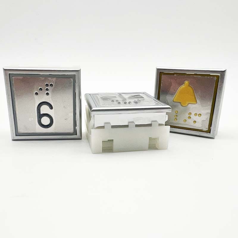 Elevator Button Lift Spare Parts Square button A4N18898 blue light red light for Th*** factory price