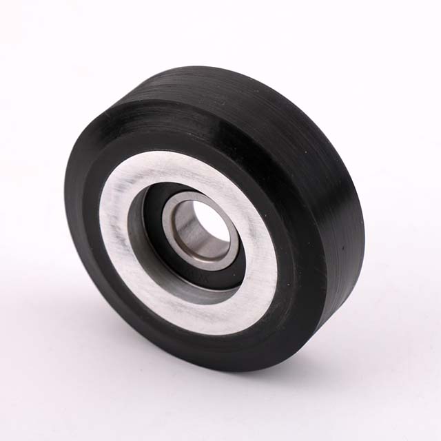 Mitsubishi lift counterweight guide roller diameter 80mm thickness 26mm bearing 6203 (4)