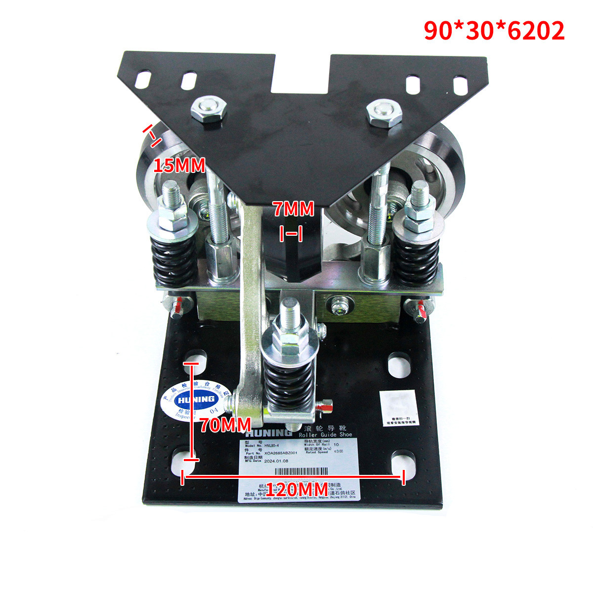 SOK Elevator Spare Parts Original HNL90-4 Width 10mm 16mm Elevator Roller Guide Shoe 800 High Speed Elevator 