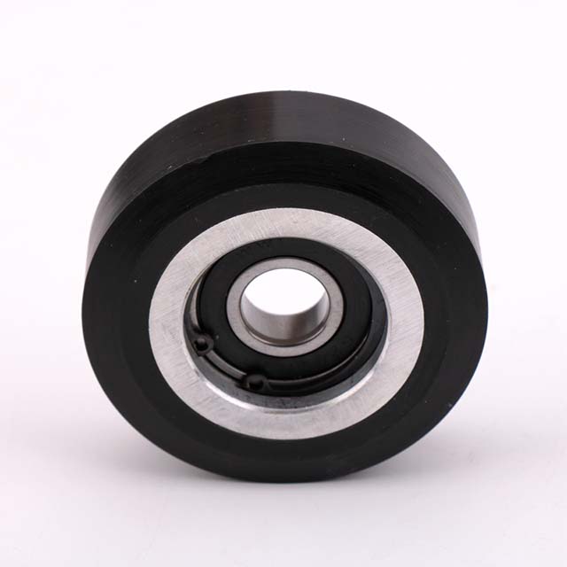 Mitsubishi lift counterweight guide roller diameter 80mm thickness 26mm bearing 6203 (3)
