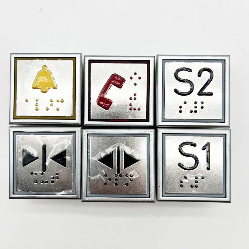 Elevator Button Lift Spare Parts Square button A4N18898 blue light red light for Th*** factory price