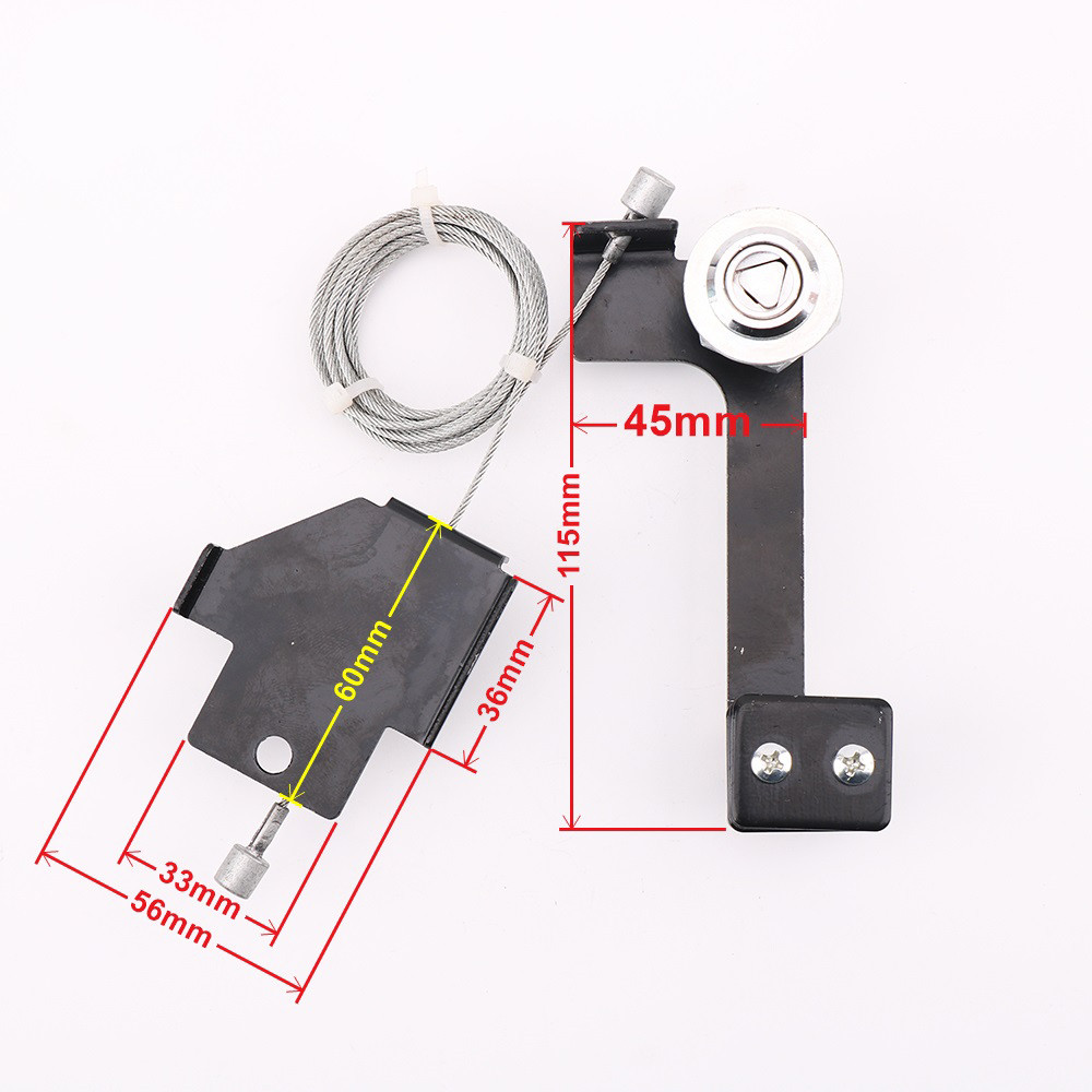 SOK Elevator Spare Parts Xi**i Ot** elevator hall door wire rope triangle lock layer door lock device HAA431F 